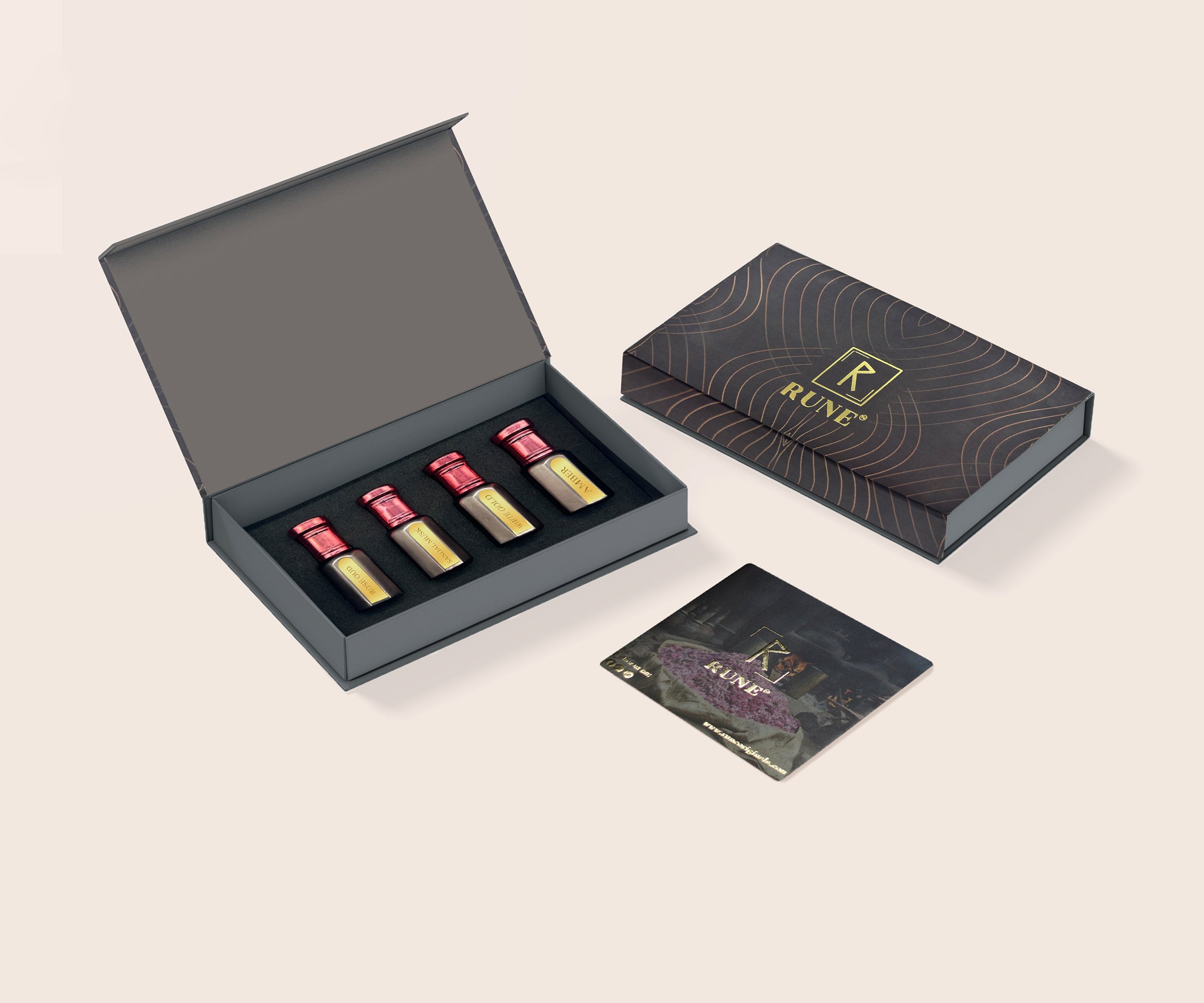 Essence Euphoria: A Gift Set of 4 Luxurious Attars